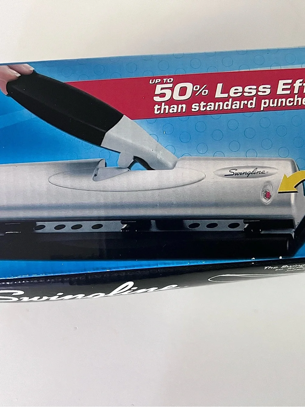 Swingline EasyView LightTouch Desktop Hole Punch NIB